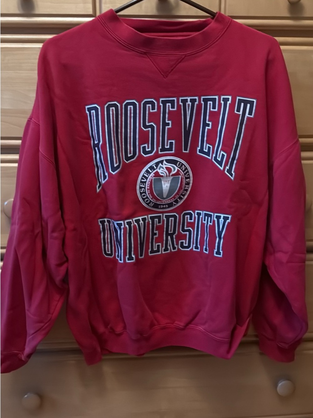 Roosevelt University Red Crewneck Sweatshirt